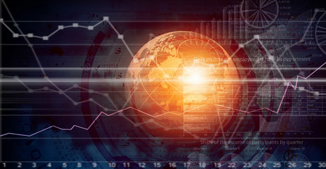 Obraz premium Business digital background