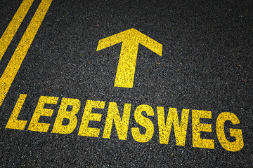 Strasse Lebensweg