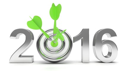 2016 target 3d render illustration