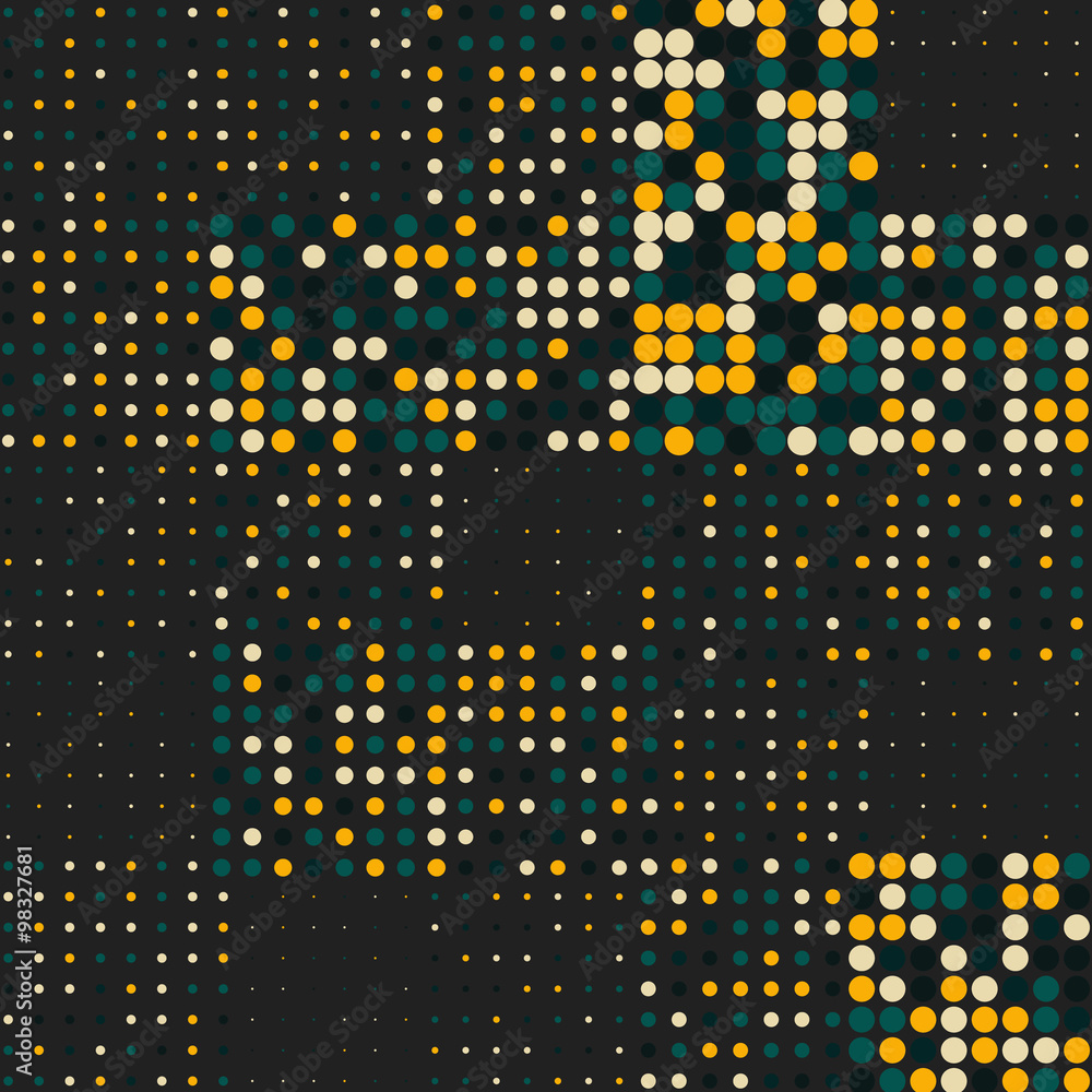 Aufkleber abstract vector background with colored circles