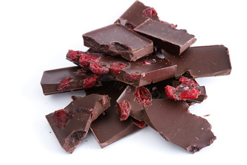 Chocolate with cranberries