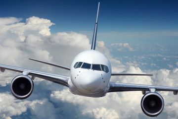 Obrazy na Szkle  Samolot pasażerski podczas lotu