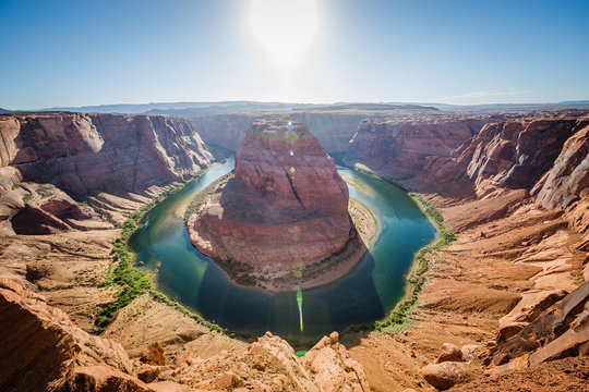 Der Horseshoe Bend als Querformatbild