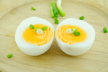 Boiled egg sliced