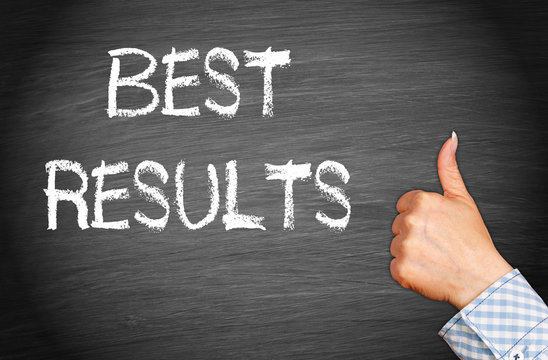 Best Results with female hand and thumb up - quality and performance management