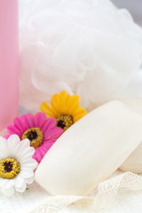 Flower soap and SPA accessories