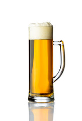 Mug of golden beer