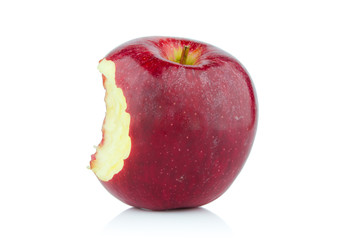 Apple bite on isolated