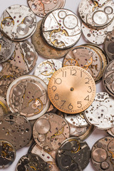 texture of broken clock