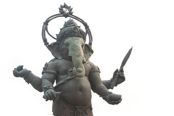 Statue of Ganesh , isolate on white  background