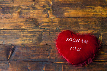 serce z napisem"kocham cię" © Mike Mareen