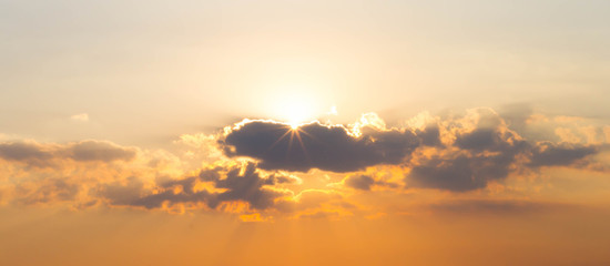 Sky cloud sunlight sunset On nature beautiful