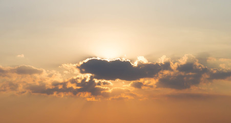 Sky cloud sunlight sunset On nature beautiful