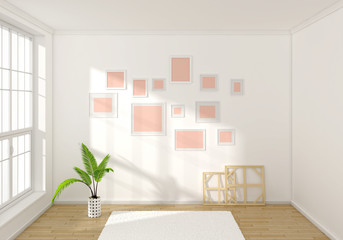 3d rendered interior composition 