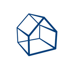 Property developer conceptual business icon. Building modeling a