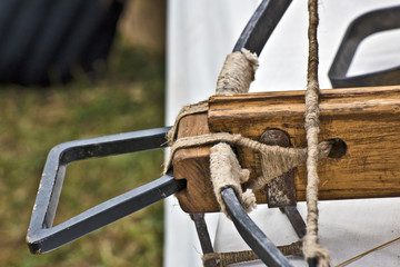 Part of medieval crossbow