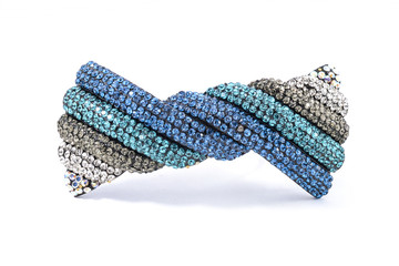 hairpin with gems isolated on white