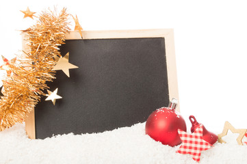 tafel weihnachten kugeln