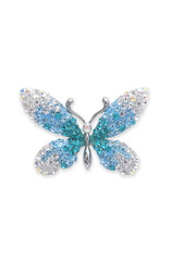 brooch butterfly on a white background