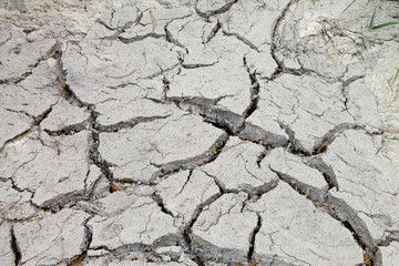 texture of dry cracked ground closeup