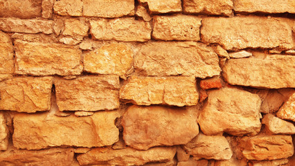 Brick wall architectural background texture (Jerusalem, Israel)