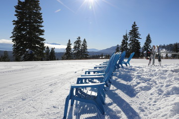 Travel: Lake Tahoe - blue chairs