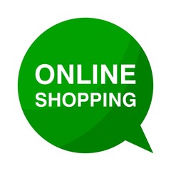 Green Speech Bubble online shopping