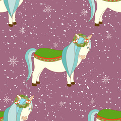 Christmas seamless pattern.