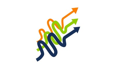 Letter M arrow Business