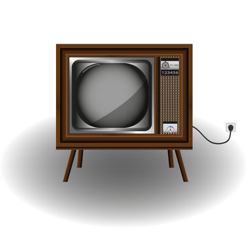Старый телевизор. Иконка для интернета