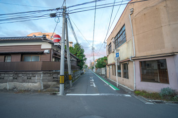Fototapeta na wymiar Local street of Sendai, Miyagi