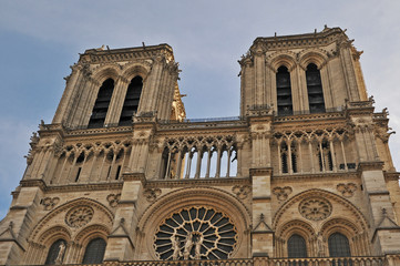 Fototapeta na wymiar Parigi, la cattedrale di Notre Dame 