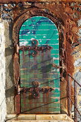 morbid door of the lighthouse of Collioure