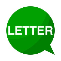 Green Speech Bubble letter