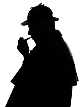 Sherlock Holmes silhouette famous detective
