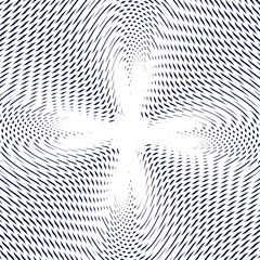 Moire pattern, op art vector background. Hypnotic backdrop 