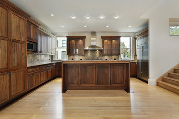 Kitchen in new construction home