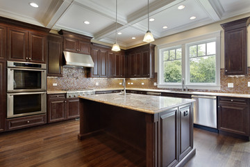 Kitchen with center island