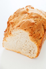 Homemade bread with semolina