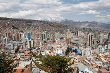 Fototapeta na wymiar La Paz City - Bolivia