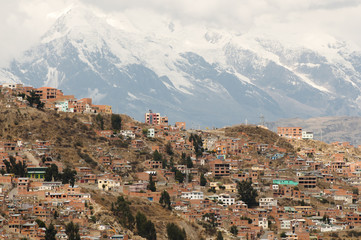 Fototapeta na wymiar La Paz City - Bolivia