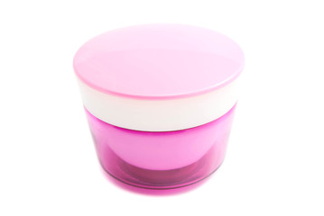 pink jar of cream