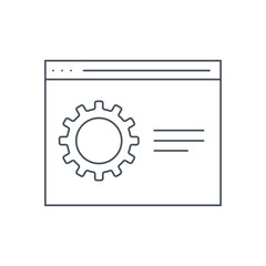 Thin line Settings icon