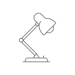 Thin line Studio, desktop lamp icon