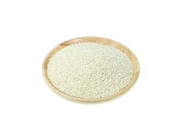 White sesame isolated on white background
