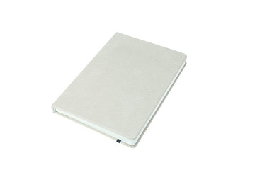 Top view of book isolated on white