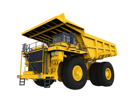 Yellow Mining Truck