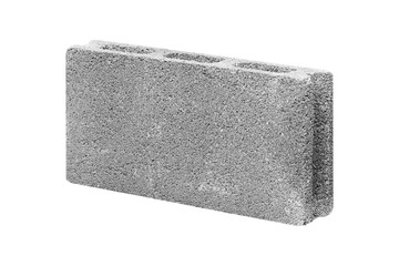 Concrete block isolated on white