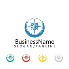 compass vector logo icon