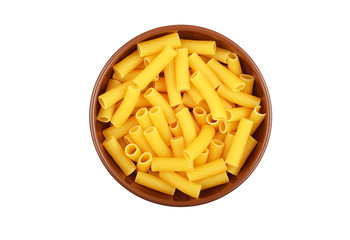 Wholegrain italian pasta in dish